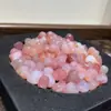 Pulseira de pêssego glutinoso em pó amor pulseira de contas soltas contas redondas acessórios gradiente atacado DIY atacado