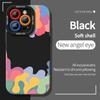 Funda de Teléfono Tk Popular Estilo Curativo Bloqueo de Color Graffiti Amigable con la Piel para Apple 18Pm, Funda Suave Anti-Caídas de Alta Apariencia para iPhone 16