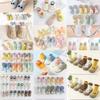 [En Stock] Zapatos y Calcetines Nuevos de Primavera y Otoño para Niños Pequeños para Niñas y Niños Zapatos de Piso de Dibujos Animados [Liquidación]