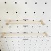 Accesorios para tableros de agujeros, tableros de madera maciza con agujeros redondos, cerillas, palos de madera redondos, estantes para tablillas, ganchos para tablillas de madera