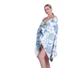 Toalla de Playa de Algodón Puro Personalizada con Diseño Impreso, Toalla de Baño Absorbente, Chal para Vacaciones en la Playa, Toalla Universal para Deportes y Natación