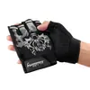 Guantes de Medio Dedo Protectores para Manillar de Bicicleta de Montaña al Aire Libre para Hombres y Mujeres, Guantes de Verano para Deportes y Fitness con Diseño de Cabeza de Lobo