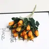 14 Flores Artificiales de Capullo Pequeño, Flores Artificiales, Flores para Decoración de Mesa para el Hogar, Materiales de Decoración DIY Hechos a Mano, Transfronterizo
