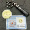 Shenzhen Shuibei Oro 999 Oro Puro Nuevo Logo de Coche Llavero Colgante Popular en Transmisiones en Vivo de Tiktok Mayorista de Fábrica