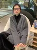 Suéter Delgado de Punto Holgado para Mujer Tallas Grandes 2026 Primavera Nicho Versátil Moda Casual Estilo Coreano Chaqueta Cálida