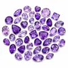 Piedras sueltas de amatista natural en formas redonda, de corazón, marquesa y pera, disponibles en varios tamaños para incrustación, venta al por mayor para joyerías, comercio transfronterizo
