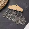 Aretes de Estilo Exótico de Venta Caliente Retro Literario Clásico Dignificado Ganchos para la Oreja Versátil Hueco Moda Borla Colgantes