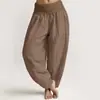 Pantalones Casuales Versátiles de Moda Estilo Nuevo 3D Estampado Digital Europeo y Americano Transfronterizo Pantalones Tailandeses para Mujer de Algodón Puro Estampado Directo Pantalones Largos de Primavera y Verano