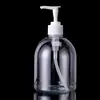 Botella PET de 500ML con Dispensador de Mano para Gel Antibacterial, Botella Desinfectante, Botella Transparente de Espuma, Botella de Recarga para Loción Diaria