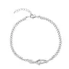 Pulsera de Pareja Nomeolvides para Hombres y Mujeres Diseño de Nicho Ins Símbolo de Amor Pulsera de Moda Versátil Regalo para Novia