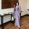 Comercio Exterior Ropa de Mujer Estilo Francés Estilo Suave Vestido de Ganchillo Hueco con Tirantes Falda Larga para Mujer Cárdigan de Alta Gama