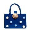 Sacola Tote de Presente para Banquete de Celebração dos 100 Dias do Bebê, Sacola Tote de Feltro Infantil com Desenho Animado, Bolsa de Armazenamento, Bolsa de Mão de Lona