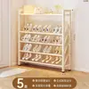 Zapatero de 6 niveles para dormitorio y hogar, zapatero pequeño y estrecho para detrás de la puerta de entrada, modelo nuevo para apartamentos de alquiler de estudiantes, diseño simple