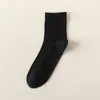 Calcetines de Algodón Puro hasta la Mitad de la Pantorrilla para Hombre, Calcetines Finos de Malla de Algodón Transpirables para Primavera y Verano, Absorbentes de Sudor, Anti-Olor, Antibacterianos, Sin Costuras, para Negocios y Deportes
