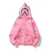 Sudadera Casual con Cremallera de Talla Europea para Pareja de Moda, Sudadera con Capucha Estampado Camuflaje Cos Personalizada Full-Zip