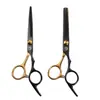 Tijeras de peluquería de gama media tijeras de peluquería tijeras planas familiares tijeras de dientes tijeras para cabello fino y roto flequillo fábrica alta calidad