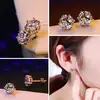 Jin Jiahua versão coreana de brincos clássicos de seis garras Brincos clássicos femininos brincos de prata diretos mais vendidos uma geração de cabelo