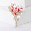 Estilo coreano elegante simples flor de hibisco multicamadas pétala broche temperamento de alta qualidade corsage colarinho pino grande fábrica atacado