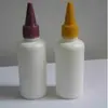 Botella de boca de aguja de PE de 80 ml directo de fábrica, botella atomizadora, botella con tapa normal, botella con tapa de mariposa