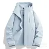 Chaqueta azul Picapinos para hombre y mujer, nuevo modelo 2026, abrigo corto tres en uno para personas menudas, prenda exterior impermeable y cortavientos para exteriores