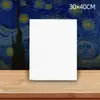 Moldura para pintura a óleo em madeira maciça, moldura para pintura em linho de algodão puro, moldura interna em branco para pintura a óleo, quadro de desenho infantil, material de pintura com textura pintada à mão, moldura de madeira