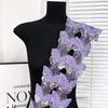 Perlas, lentejuelas, bordado de mariposa, encaje, ropa hecha a mano, vestido de novia, vestido infantil, accesorios para el cabello, decoración de tela