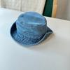 Sombrero de pescador japonés nuevo para niños, de color liso, sencillo y combinable, con tapa abatible, para niños y niñas, parasol para exteriores, protector solar, gorro de lavabo