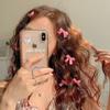 Pinza para el cabello de lazo dulce y lindo de 4 cm Y2K Multicolor Estilo ballet Cinta Mini clip de pico de pato Accesorios para el cabello Tocado para cabello trenzado