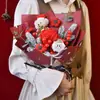 [Personalización de Pedido Pequeño] Ramo de Muñeco de Navidad Flor Tejida Oso de Navidad Regalo para Novia Nochebuena Ramo