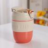 Botella de Agua Deportiva Vaso Portátil Vaso de Agua Simple Para Salir Vaso Práctico de Cerámica Vaso Portátil con Popote Alto Aspecto Verano para Mujer
