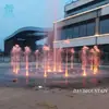 Proyecto de instalación transfronteriza de comercio exterior terreno seco circular espectáculo de fuentes de luz piscina cuadrada combinación de paisaje fuente