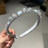 Europa y Estados Unidos transfronterizo nuevo diadema de cristal de strass y cristal diseño original banda para el pelo de presión accesorios para el cabello femenino pasador