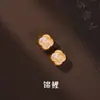 Estilo Chinês Tradicional Acessórios Dourados com Areia Liga de Esmalte Pingente de Gota de Óleo Contas Espaçadoras Pulseira DIY Feita à Mão Charms para Joias