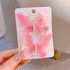 Horquilla para el pelo con forma de mariposa en movimiento con degradado de color, súper hada, con simulación de mariposa de perla para niños, horquilla antigua estéreo, horquilla para la cabeza