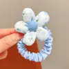 Diadema Infantil Flor Cuerda para el Cabello Flor en la Cabeza para Niña Lazo Banda para el Cabello Intestino Pequeño 2025 Nueva Goma Elástica para Niña Accesorios para el Cabello