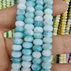 Cuentas de Ábaco Teñidas al Agua de 8x5 mm, Cuentas de Vidrio que No se Desvanecen, Cuentas Sueltas de Vidrio, Materiales para Joyería de Pulseras, Venta al por Mayor para Manualidades con Cuentas