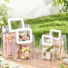 Bolsas de Tote de PVC en Stock Transparentes Bolsas de Plástico para Dulces de Boda Bolsas para Recuerdos de Fiesta Bolsas de Regalo Láser Ins Hechas a Medida