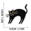 Pegatinas de Tela Bordadas de Castillo Aterrador Pegatinas de Parche de Mensajero Fantasma Pegatinas Bordadas de Gato Fantasma Pegatinas Bordadas por Computadora Chico del Capítulo Zombi