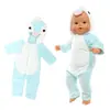 Novas Roupas para Boneca de 43cm Traje de Desenho Animado de Pelúcia Roupas para Boneca Americana de 18 polegadas Pijamas e Camisolas de Animais Fofos