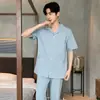 Pijamas de Algodón Puro para Hombre, Manga Larga para Primavera y Otoño 2026 Nuevo Estilo Ropa Sencilla para el Hogar para Hombre, Trajes para Hombre que se Pueden Usar Afuera