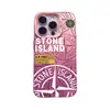 Adecuado para Funda de Teléfono Móvil Iphone16 Apple 15Pc12Promax13 Transfronterizo 11 Color Plata Imd14 Trendy Stone Island 7