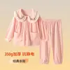 Pijama de isla de forro polar para niños, conjuntos de franela de otoño e invierno para niños, forro polar de coral engrosado para niños mayores, oferta especial de liquidación