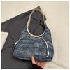 Bolso de Hombro Vaquero Vagabundo Europeo y Americano para Mujer 2025 Nuevo Estilo Coreano Moda Trendy Gran Capacidad Bolso Tote de Hombro Único para Mujer