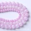 Cuentas sueltas de cristal sintético nuevo al por mayor de vidrio flor explosión púrpura claro comercio Ming fundido pulsera collar accesorios tejidos