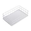 Cesta de almacenamiento de escritorio de hierro forjado, cesta de almacenamiento de refrigerios, cesta de almacenamiento, decoración de mesa, cesta de almacenamiento de libros, marco de almacenamiento de cosméticos