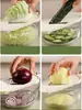 Cortador Rallador Triturador de Ensalada de Verduras para Repollo Lechuga Col Morada Pepino Bok Choy, Cortador de Repollo Multifunción