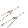 Colar de Cerâmica Branca de Alta Qualidade para Mulheres, Corrente Clavicular de Luxo Leve com Pingente de Cintura Pequena Banhado a Ouro Rosa 18K, Versátil e Sofisticado