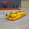 Carro Eléctrico Plano sin Rieles para Recorrido en Fábrica Controlado Remotamente con Tornillo de Manivela y Plataforma de Cadena para Uso en Transportador