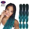 Peruca cabelo longo liso mulheres europeias e americanas duas cores trança grande trança suja extensão de cabelo Omber cabelo jumb trançado