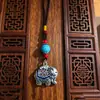 Estilo Étnico Chinês Joia de Liga Chaveiro Pingente de Elefante Auspicioso para Homens e Mulheres Pequeno Presente Acessório Decoração Atacado